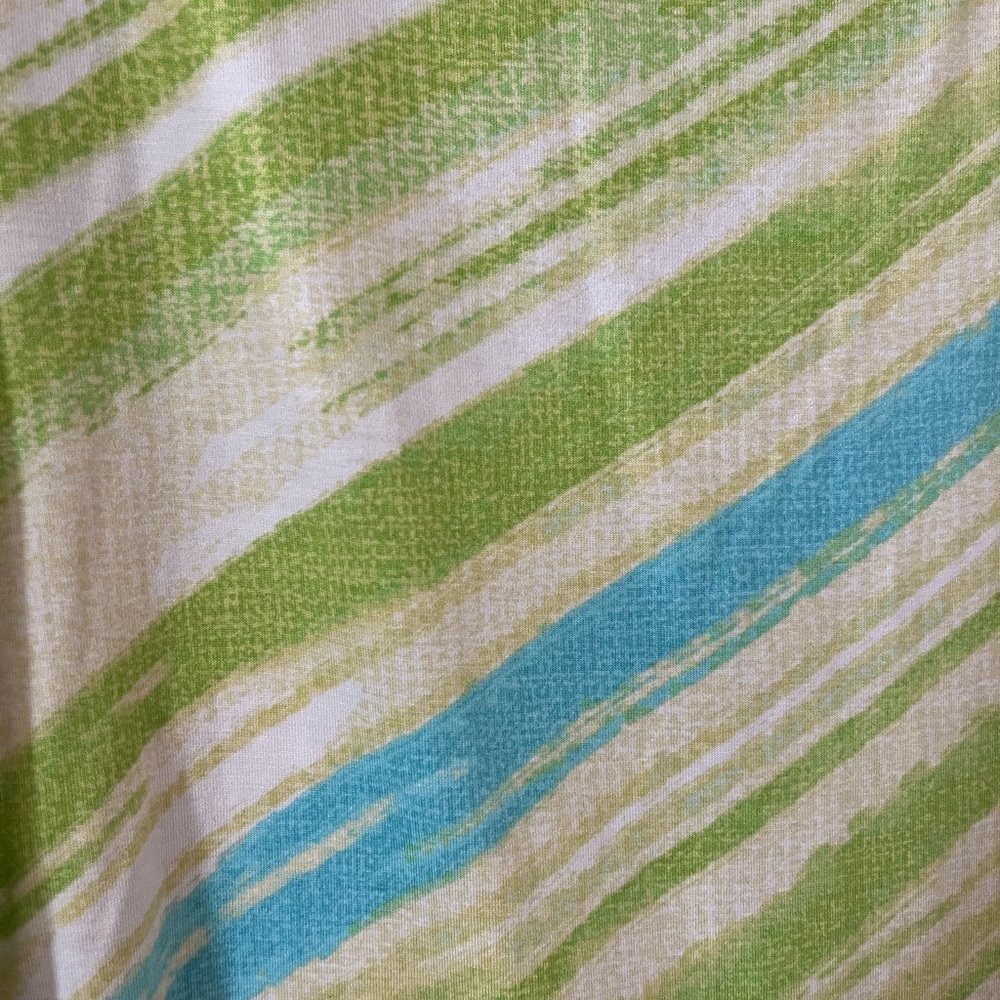 Ruby Rd. Favorites Lime Green & Turquoise Rayon Summer Blouse Women’s XL - Picture 2 of 11